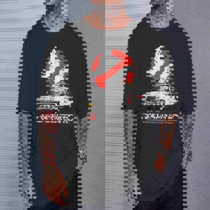 ゴーストバスターズ ハロウィン デザイン Ecto 1 Tシャツ 彼への贈り物