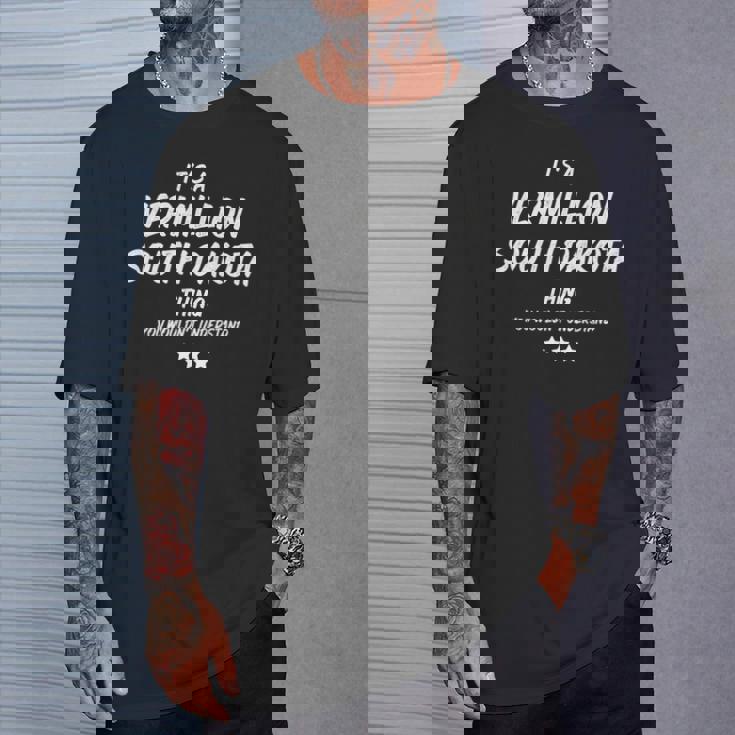 サウスダコタの朱色のものです 長袖tシャツ Tシャツ 彼への贈り物