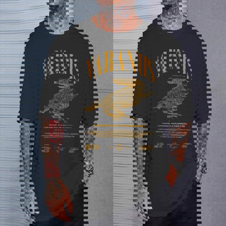 サバンナモニターモダンストリートウェアの爬虫類のキーパー 長袖tシャツ Tシャツ 彼への贈り物