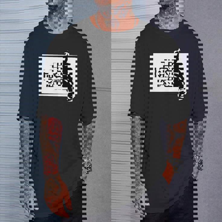 ザ・ホース・フェイス The Horse Face 午年 馬【十二支 干支】2026年 ブランド パロディ 長袖tシャツ Tシャツ 彼への贈り物