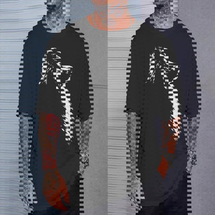 シェットランド・シープドッグ ポートレート シルエット 犬 シェルティー・ドッグ Tシャツ 彼への贈り物