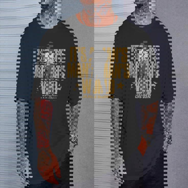 ジェームス・ブラウン・マンのワールド・ダンシング・シルエット Tシャツ 彼への贈り物