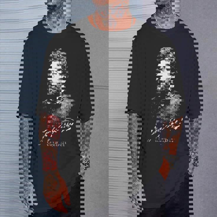 ジョルジュ・ビゼー。 フランスの作曲家。 クラッシック。 Tシャツ 彼への贈り物