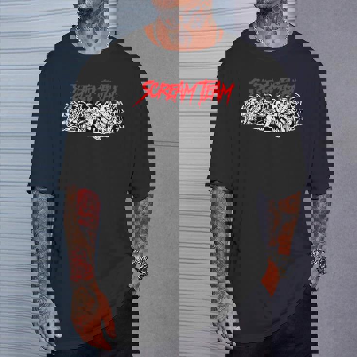 スクリームチーム ホラー映画 長袖tシャツ Tシャツ 彼への贈り物