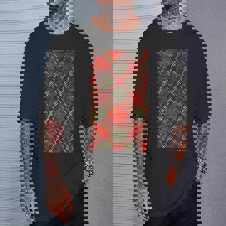 スコットランドのタータンチェック柄。 Tシャツ 彼への贈り物