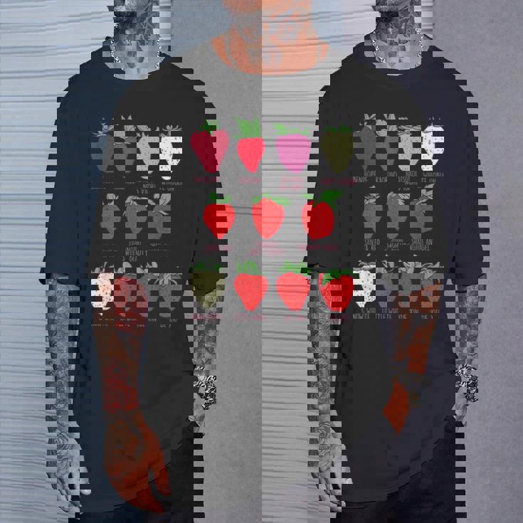 ストロベリーフルーツシャツ イチゴの種類 コテージコア Tシャツ 彼への贈り物