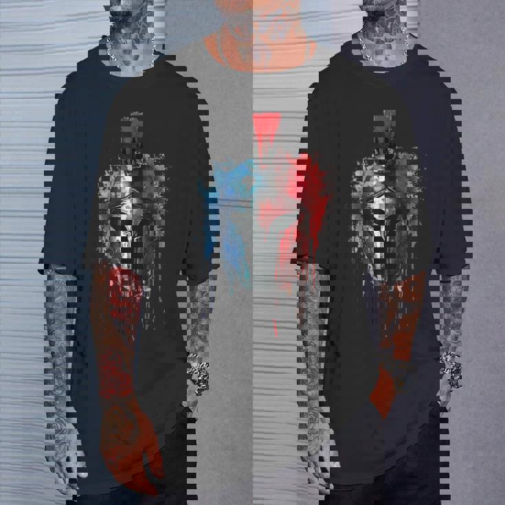 スパルタ スパルタン ファイター ヘルメット ギリシャ レオニダス スパルタ Tシャツ 彼への贈り物