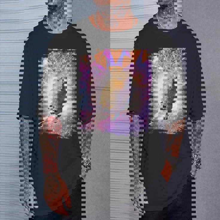 スペースギャラクシーquokka ワラビー ピザ付き Tシャツ 彼への贈り物