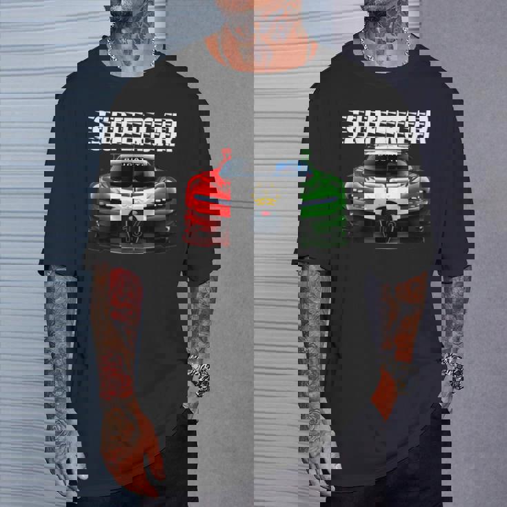 スポーツカーファンのためのスーtシャツ Tシャツ 彼への贈り物