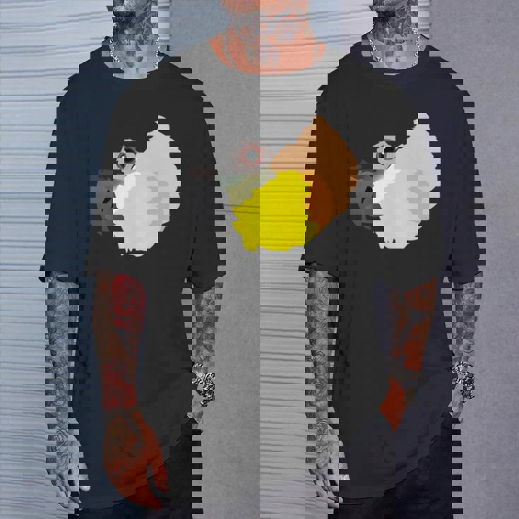 ズグロシロハラインコ 長袖tシャツ Tシャツ 彼への贈り物