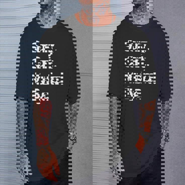 ソーリー・キャント・ミュージカル・バイ・ミュージシャンミュージック・ラヴァー・ミュージック 長袖tシャツ Tシャツ 彼への贈り物