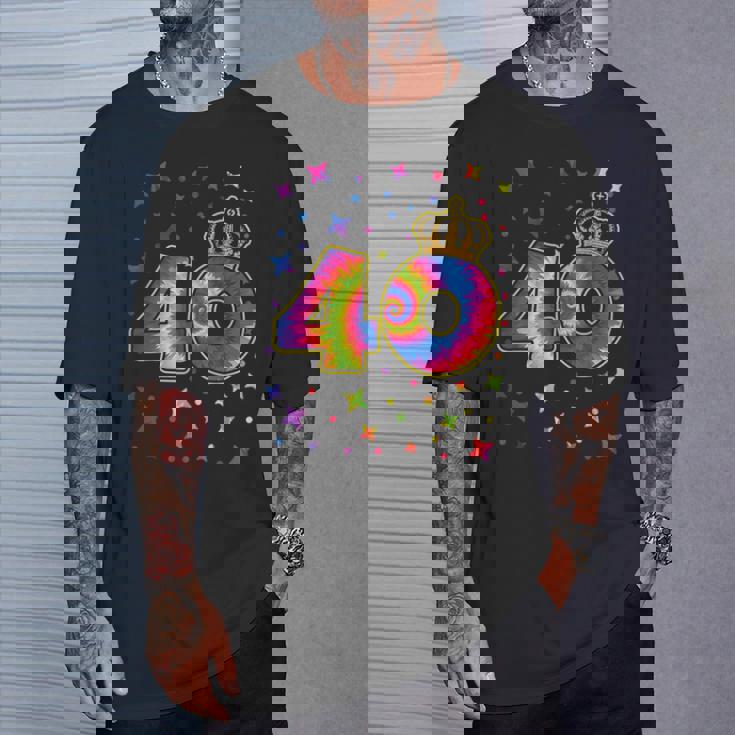 タイダイ 40歳の誕生日パーティー 40歳 お祝い Tシャツ 彼への贈り物