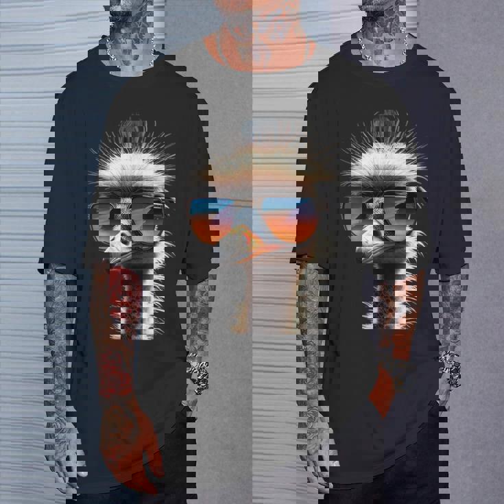 ダチョウ 鳥 エミュー ラタイト 私はダチョウが大好きです 疑惑のダチョウ Tシャツ 彼への贈り物