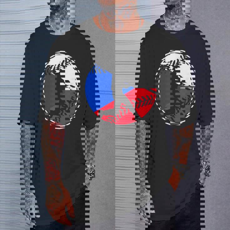 チェコ国旗 野球ヒッター チェコ国旗 Tシャツ 彼への贈り物