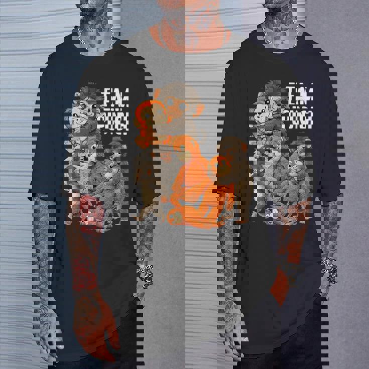 チームパンチ パンチくん 日本 赤ちゃん 猿 かわいい Tシャツ 彼への贈り物