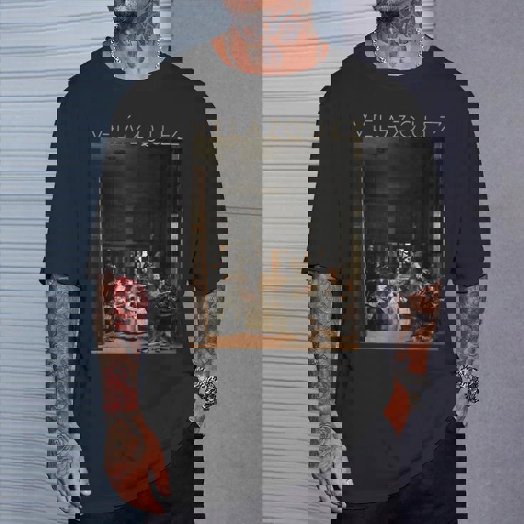 ディエゴ・ベラスケス ラス・メニナス アート Tシャツ 彼への贈り物