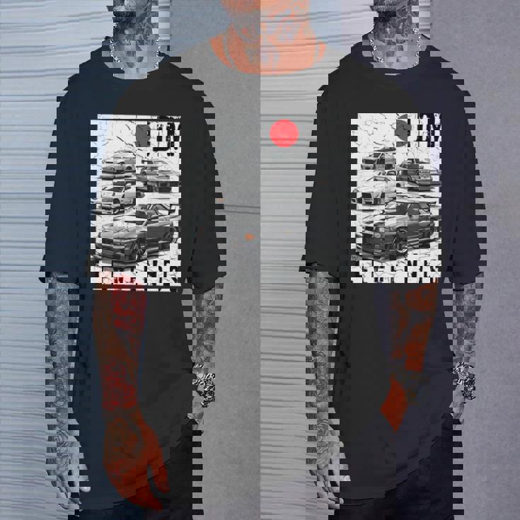 ディストレス Jdm レジェンズ レースカー 国旗 日本製 長袖tシャツ Tシャツ 彼への贈り物