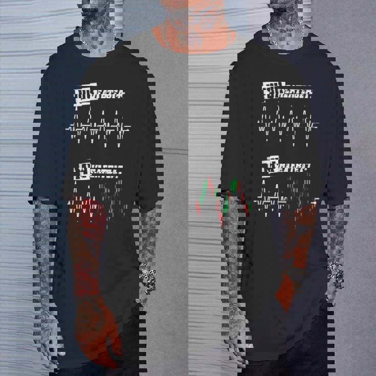 トレーダー ハートビート マイハートビート 株 株式市場 Fx取引 Tシャツ 彼への贈り物