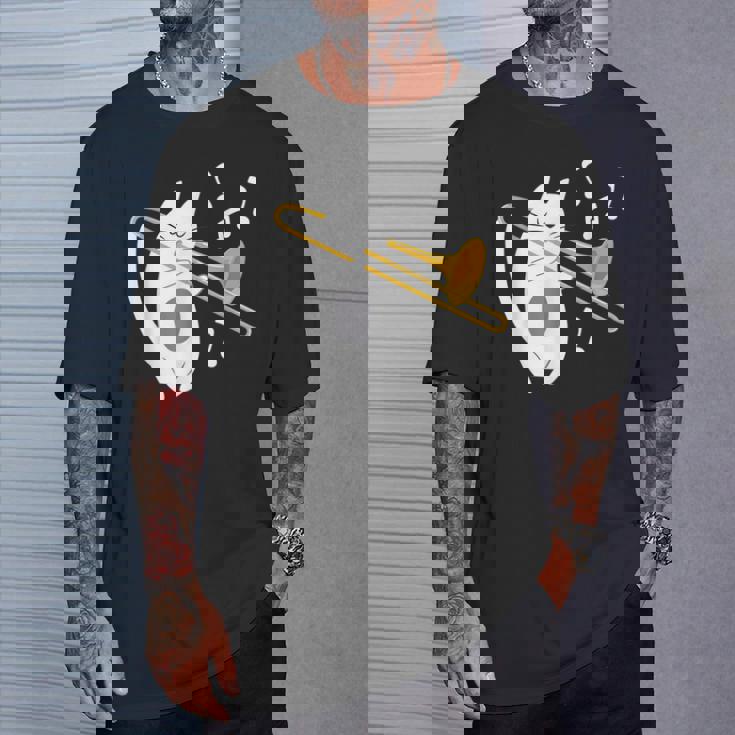 トロンボーン奏者 猫 トロンボーン奏者 音楽好き Tシャツ 彼への贈り物