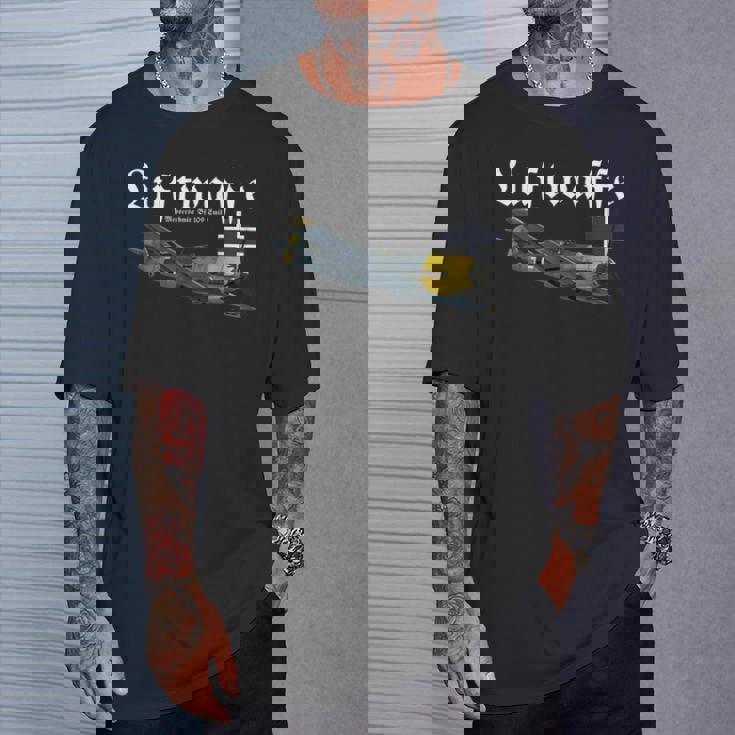 ドイツ戦闘機 I ドイツ軍のウォーバード I ドイツ空軍 第二次世界大戦 Tシャツ 彼への贈り物