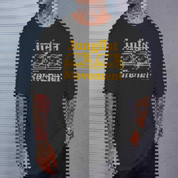 ドラムンベース レイバー ジャンクリスト ムーブメント Dj ターンテーブル アート デザイン Tシャツ 彼への贈り物