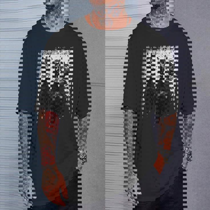 ドーベルマン・ピンシャー 黒と白の犬の恋人 Tシャツ 彼への贈り物