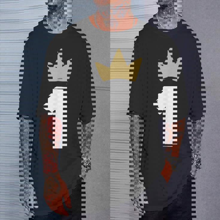 ナンバーワン 王冠 1年 1周年 Tシャツ 彼への贈り物