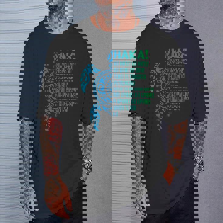 ニュージーランド ハカ カ メイト ソング タートル ラグビー マオリ Tシャツ 彼への贈り物