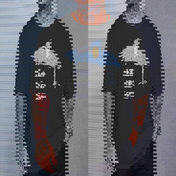 ハシビロコウさん 『ウェルカム』どうぶつフレンズ 動物園の生き物 大きな鳥 Tシャツ 彼への贈り物