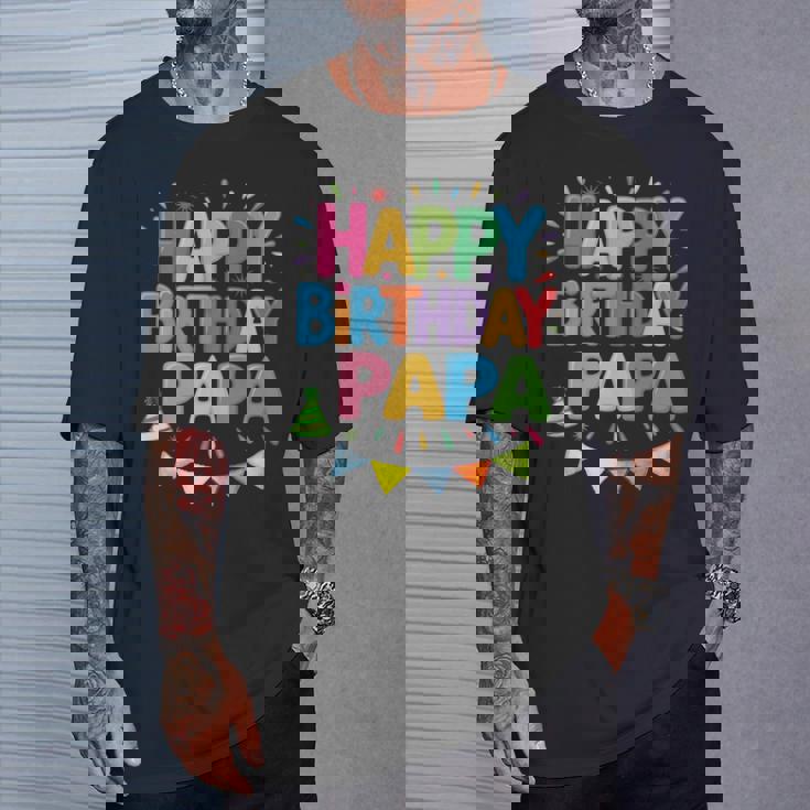 ハッピーバースデーパパはパパの誕生日 長袖tシャツ Tシャツ 彼への贈り物