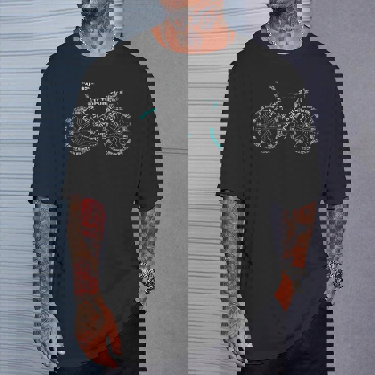 バイクtシャツ、サイクリングバイク解剖学、自転車メンズ、サイクリング Tシャツ 彼への贈り物