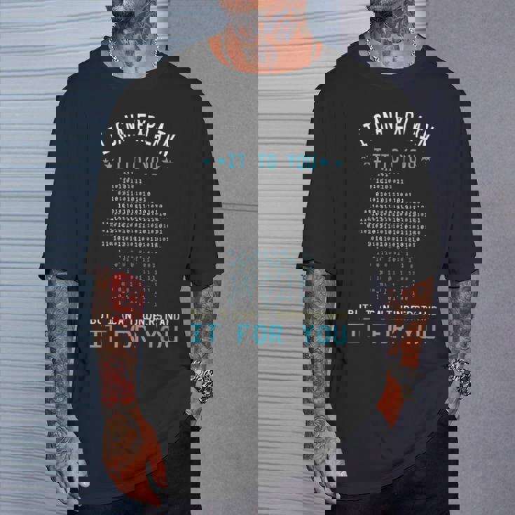 バイナリコーディング I Can Explain It コンピューターコーディングプログラマー Tシャツ 彼への贈り物