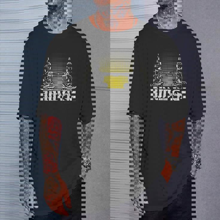 メンズ バディフィストバンプバディズム仏教フレンズハッピーブッダ Tシャツ 彼への贈り物