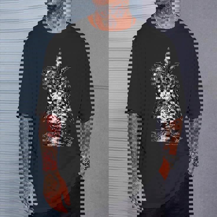 バフォメットの印章tシャツ ヤギの頭 Tシャツ 彼への贈り物