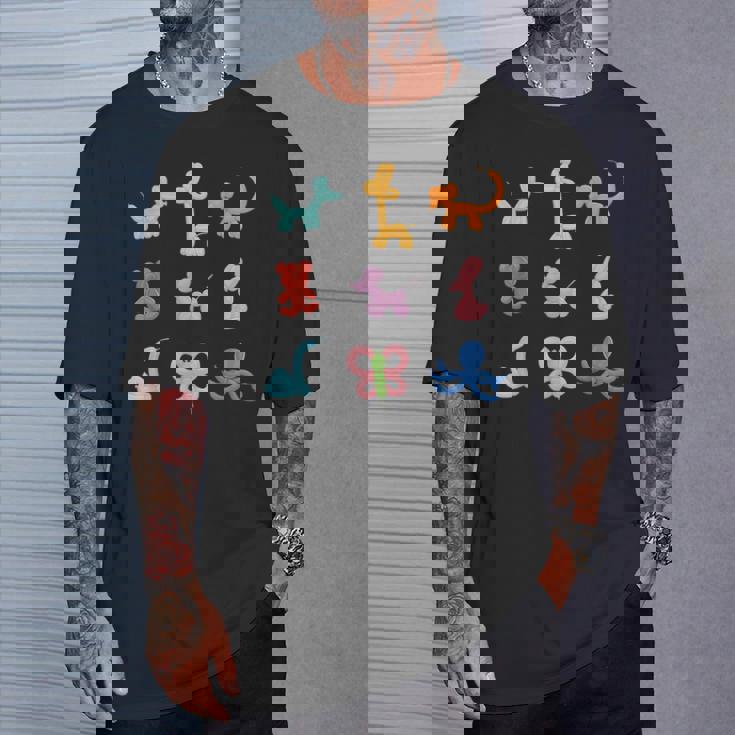 バルーンアート 動物 Tシャツ 彼への贈り物