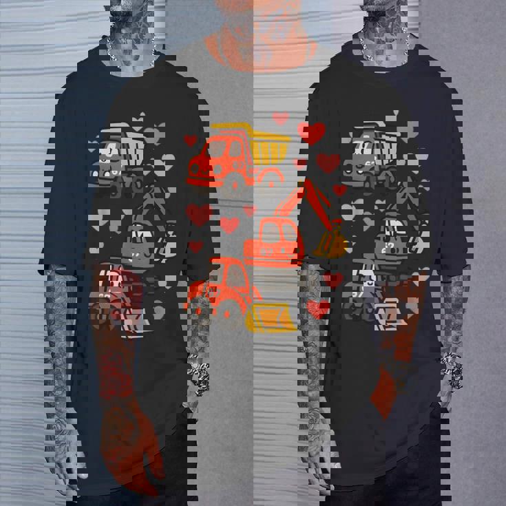 バレンタインデー 建設トラック 面白い 67 男の子 幼児 Tシャツ 彼への贈り物