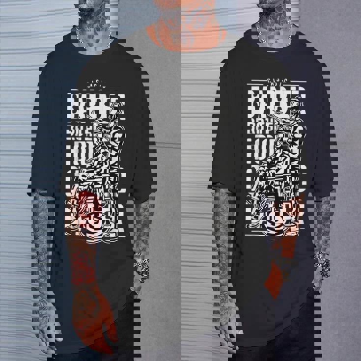 バーバーショップ メンズ バーバー ビアード Tシャツ 彼への贈り物