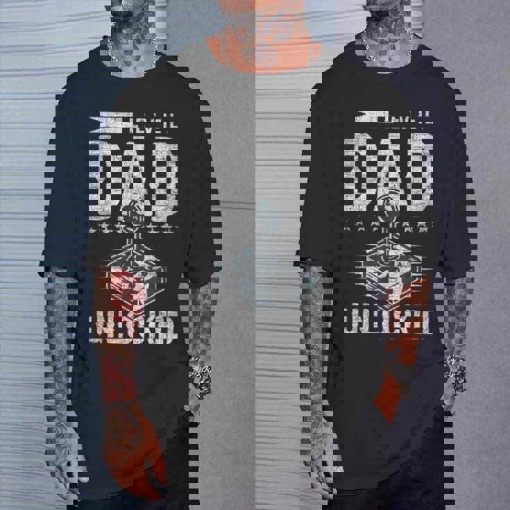 パパの誕生 新しいパパ ゲーム レベルパパのロック解除 Tシャツ 彼への贈り物