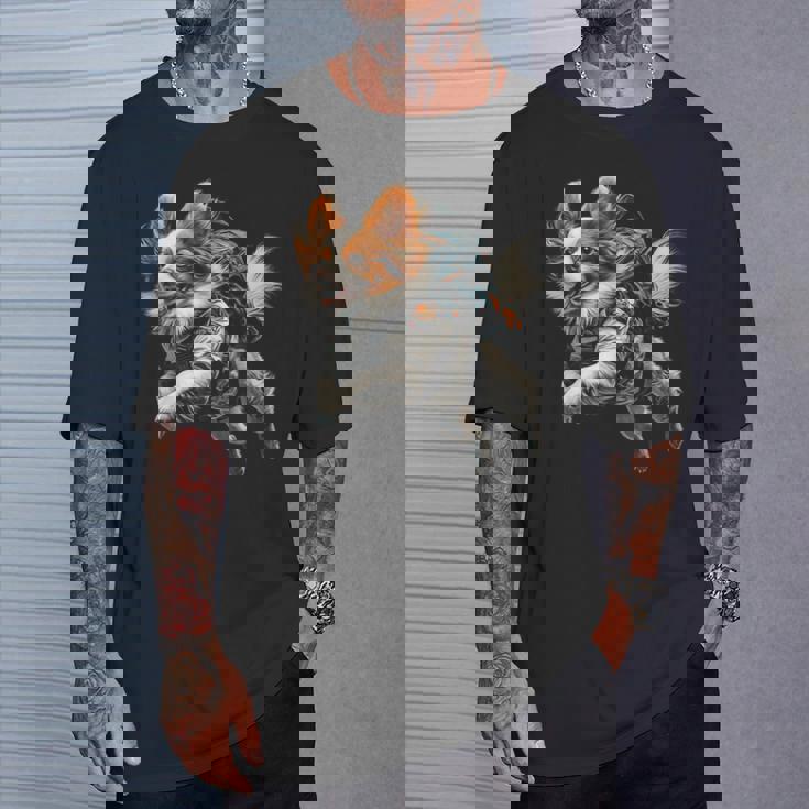 パピヨン 犬 モチーフ ペット イラスト パピヨン Tシャツ 彼への贈り物