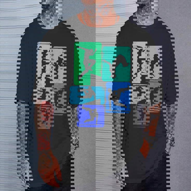 パルクールトレーサーフリーランナーフリーランニングキッズボーイズメンズ Tシャツ 彼への贈り物