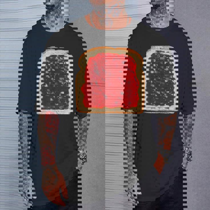 パン ジャムトースト グルテン Tシャツ 彼への贈り物