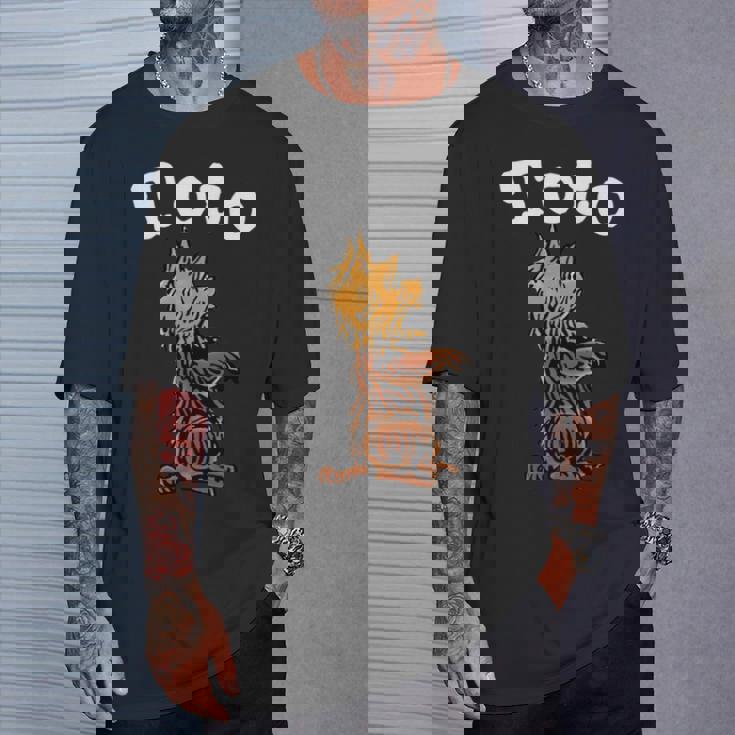 ビンテージtoto The Dog シャツアート -Toto Oz 魔法使い Toto 長袖tシャツ Tシャツ 彼への贈り物