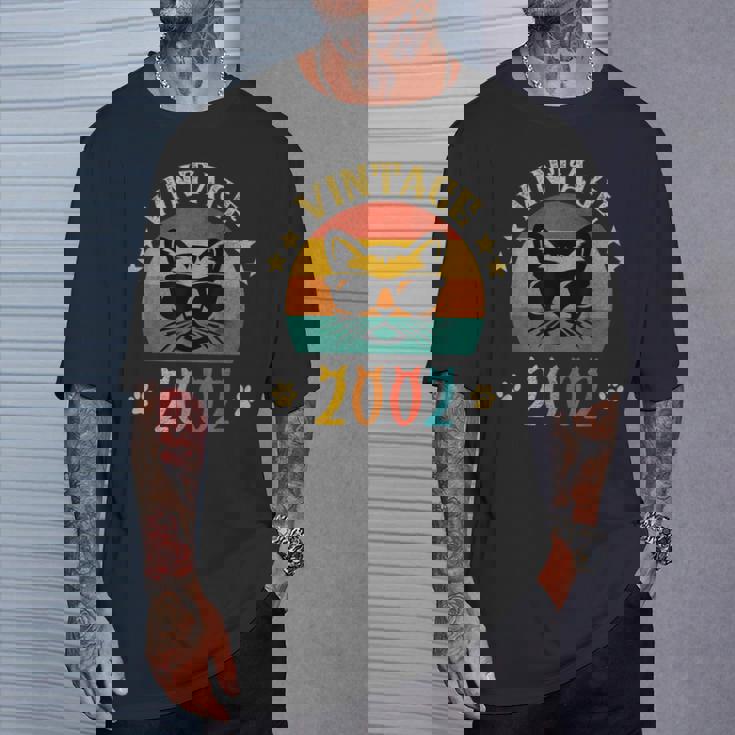 ビンテージファニーキャットシャツ 誕生日プレゼント 2002 メンズ レディース 23歳 Tシャツ 彼への贈り物