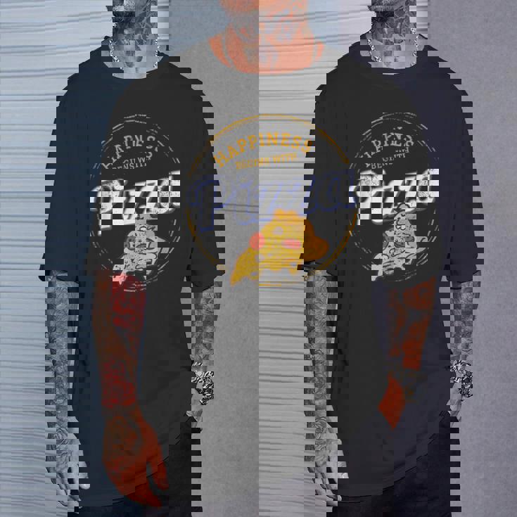 ピザナポリタンレトロスナックビンテージチーズデザイン Tシャツ 彼への贈り物