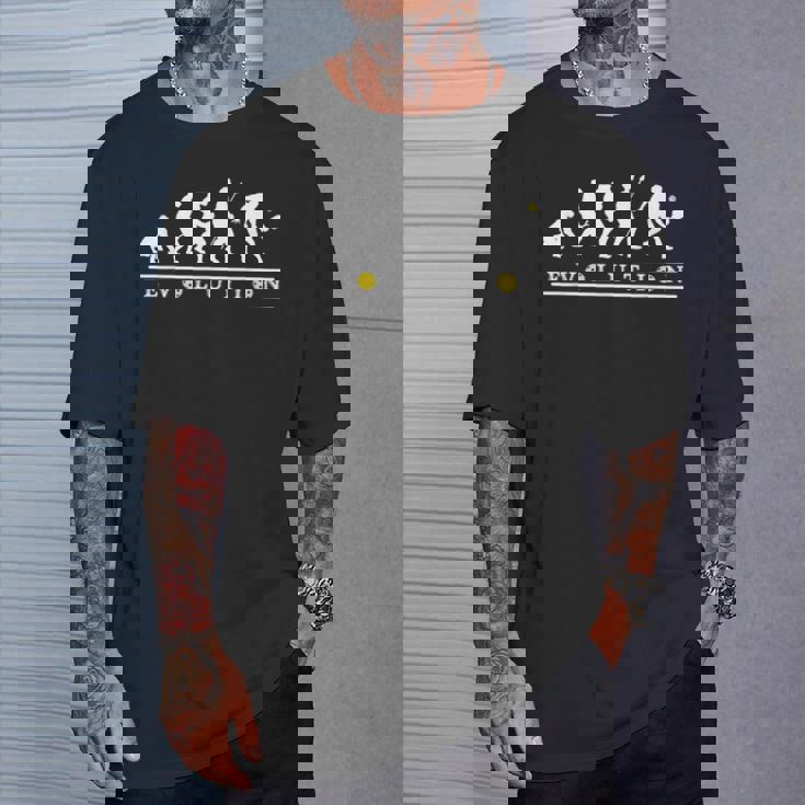 ピックルボール愛好家、面白い進化ピックルボール Tシャツ 彼への贈り物