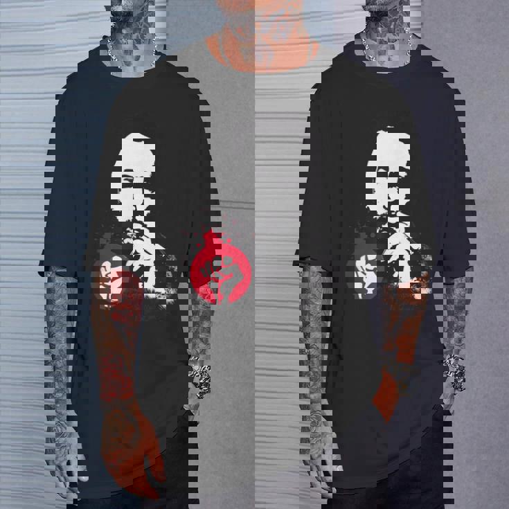 フィデル・カストロ・キューバ革命拳戦闘デモ Tシャツ 彼への贈り物