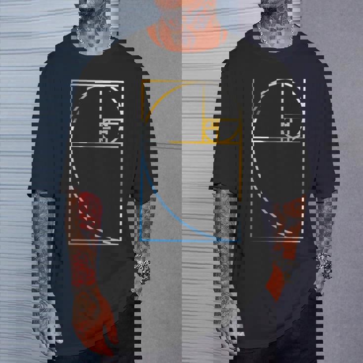 フィボナッチ黄金比幾何学数学tシャツ 長袖tシャツ Tシャツ 彼への贈り物