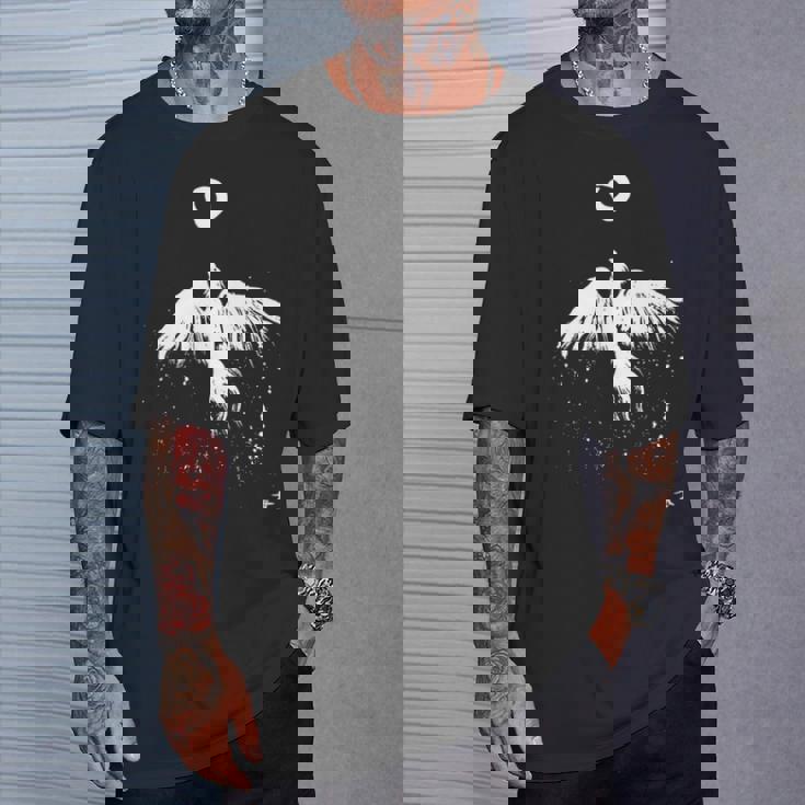 フェニックス 火の鳥の復活 キム・ディアス・ホルム 絵 インクアート Phoenix Bird Kim Holm 長袖tシャツ Tシャツ 彼への贈り物