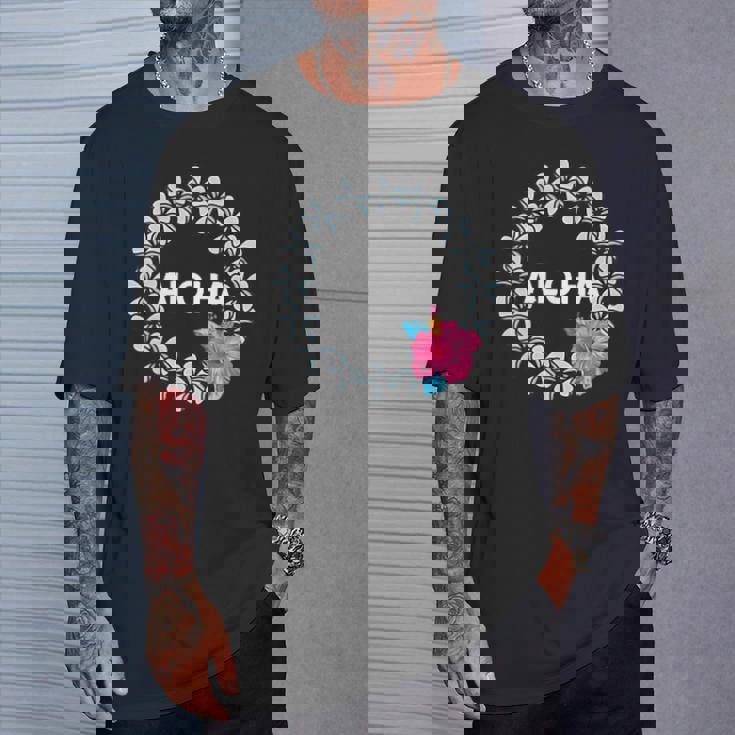 フラダンス フラ レッスン用 アロハ トロピカル ハワイ ハイビスカス かわいい 花 ハワイアン 人気 黒 南国 Tシャツ 彼への贈り物