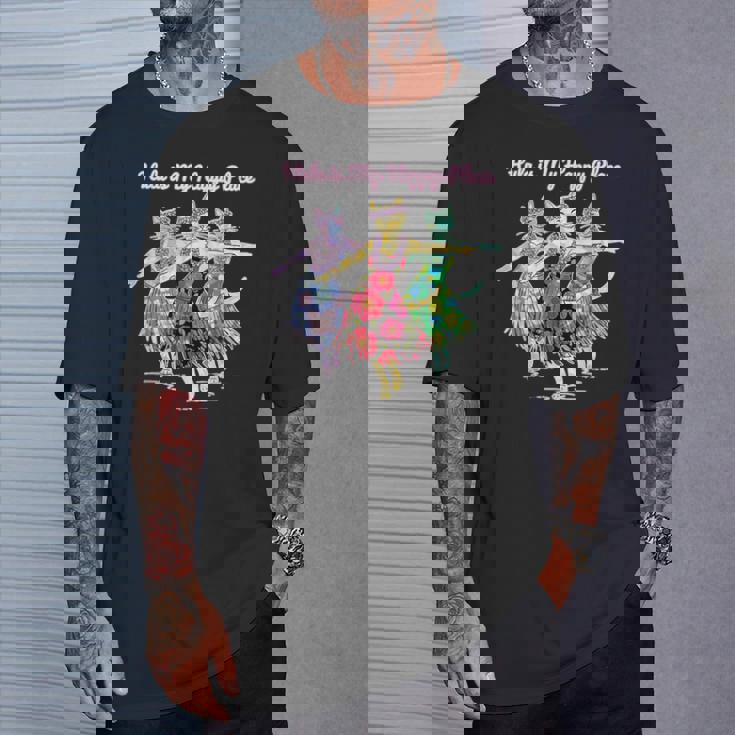 フラダンスを踊る猫 Tシャツ 彼への贈り物